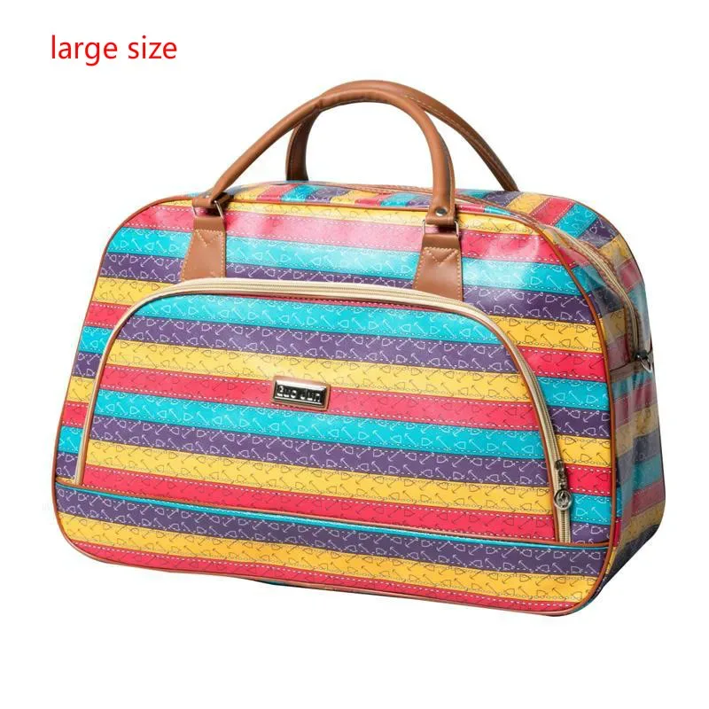 sac polochon de voyage en cuir pu pour femmes et hommes, sac de voyage étanche de grande capacité, sac de bagage multifonction à fermeture éclair, offre spéciale