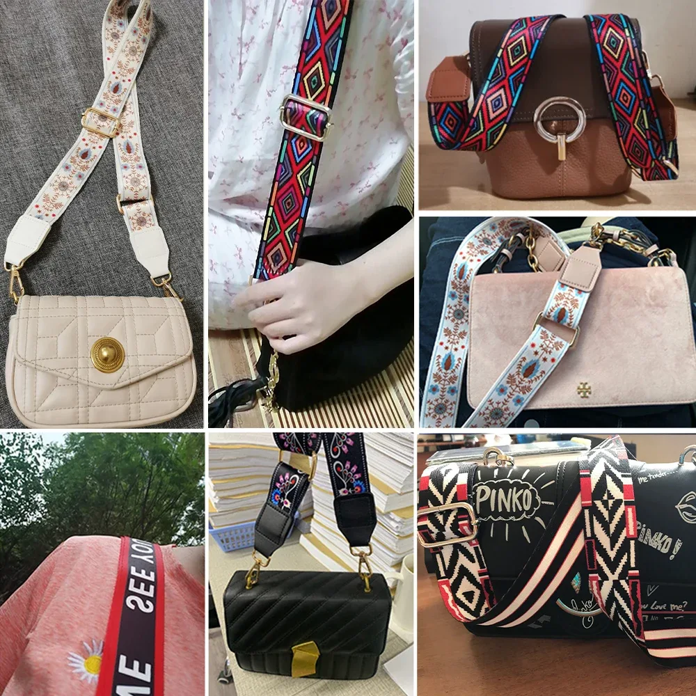 sac pour femme, sac bandoulière, sac banane, sangle réglable et interchangeable, longueur personnalisable, poignée en nylon tendance, large sangle d'épaule