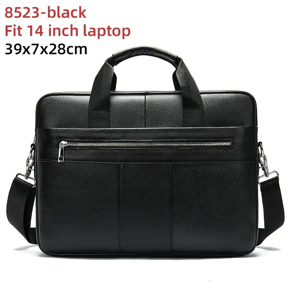 westal-sac messager en cuir véritable pour homme, étuis à bombes, sac pour ordinateur portable 14 en effet, sacs d'affaires de bureau pour document, 8572