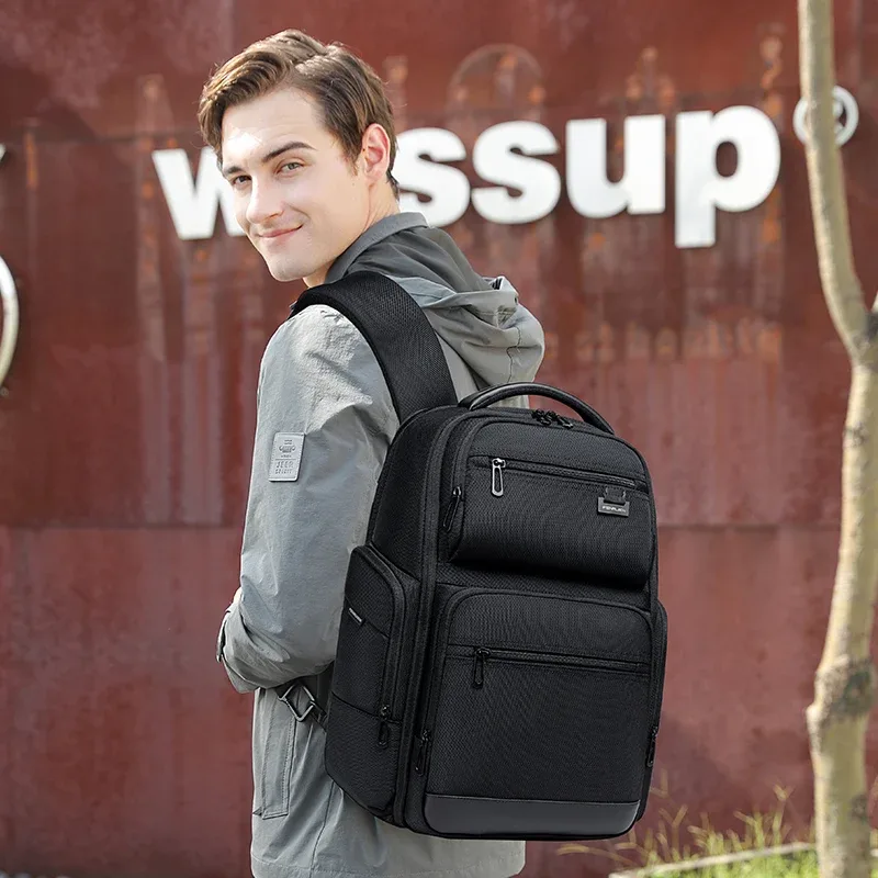 fenruien hommes 43l sac à dos étanche sacs à dos pour ordinateur portable usb charge sac à dos multifonctionnel grande capacité sac de voyage