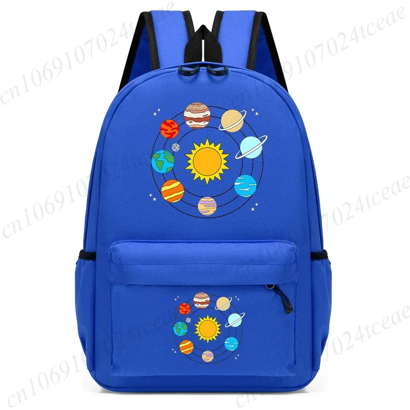nouveau sac à dos pour enfants, sac d'école imprimé planètes et étoiles, sac de voyage pour enfants, sacs d'école maternelle