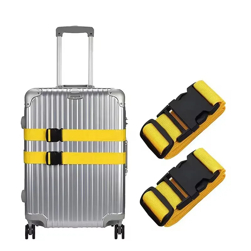 Sangle de bagage de voyage réglable avec cadenas à combinaison, ceinture de fixation sécurisée antivol pour bagages