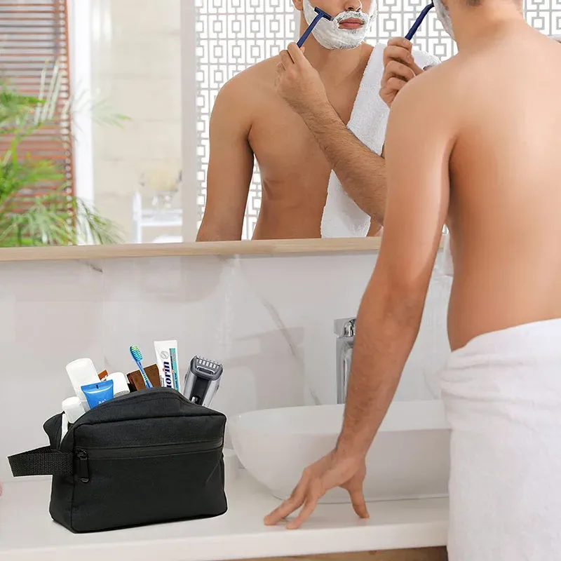 trousse de toilette de voyage pour hommes, grande capacité, étanche, portable, nécessaire de voyage, trousse à cosmétiques pour hommes et femmes, pochette de lavage de beauté
