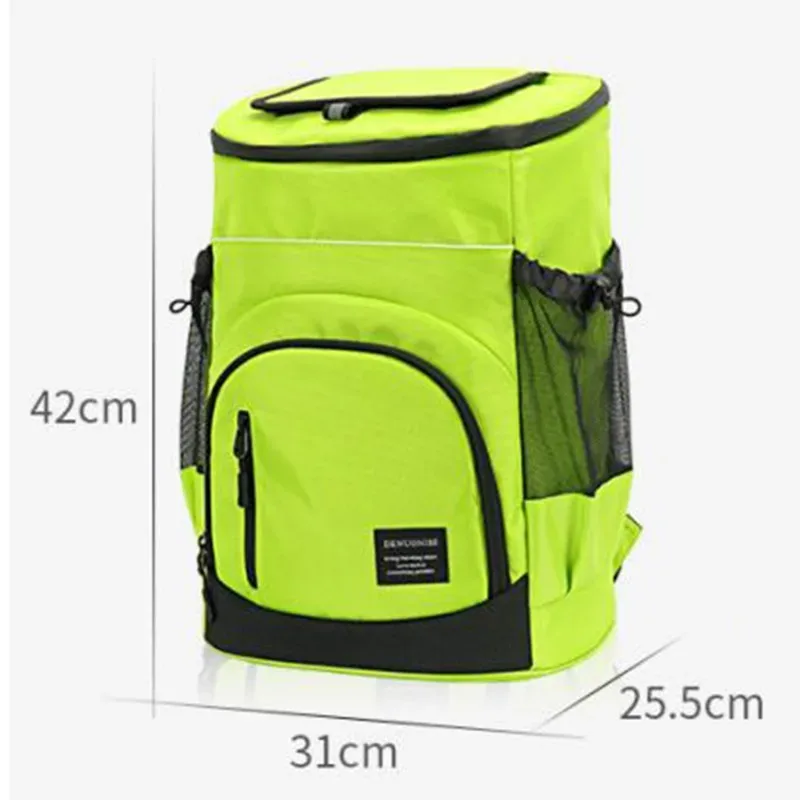 sac à dos isotherme souple pour réfrigérateur, réfrigérateur isotherme thermique, voyage en plein air, plage, bière glacée, 30l