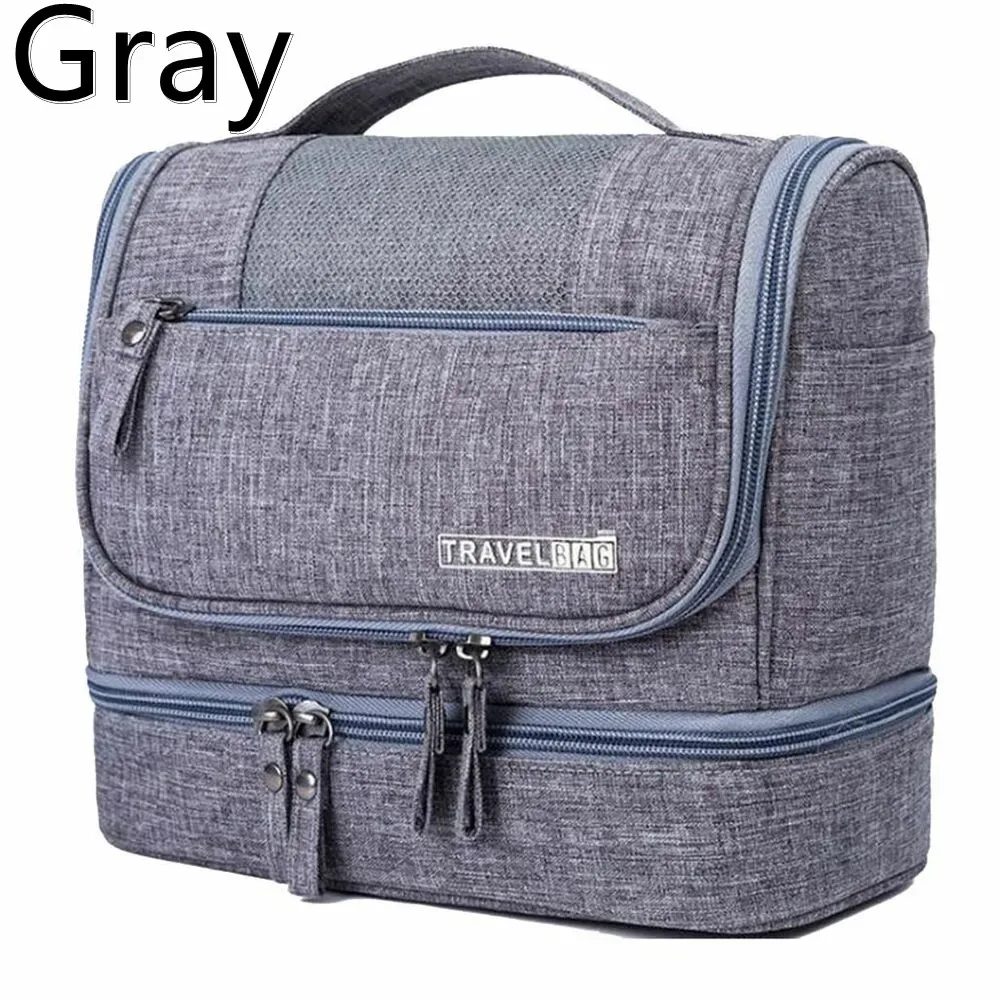 oxford-trousse de maquillage de voyage pour hommes et femmes, trousse de toilette lavable, accessoires de la présidence