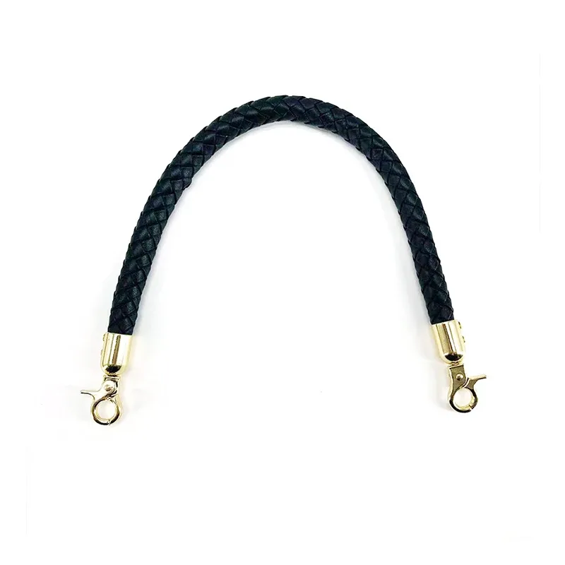 sangle de sac tressée en cuir pu, poignée de remplacement pour sac à main, tressée à la main, à bandoulière courte, accessoires, nouvelle collection