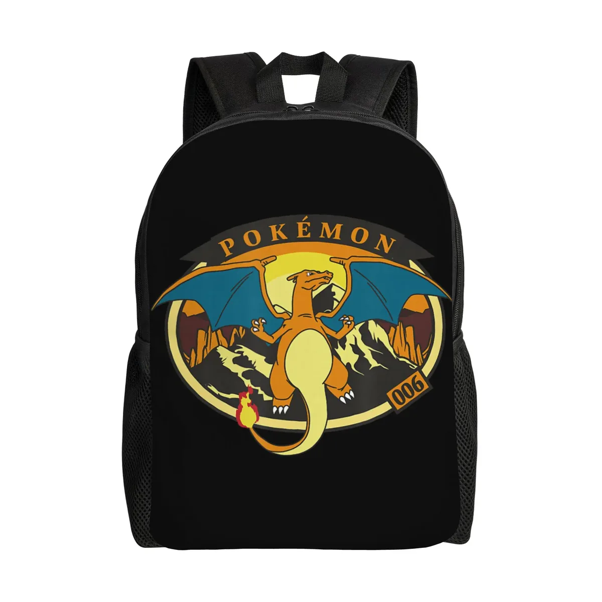 sacs à dos pokemon lucario type fighting steel poster daypack mochila office work sac à dos à fermeture éclair