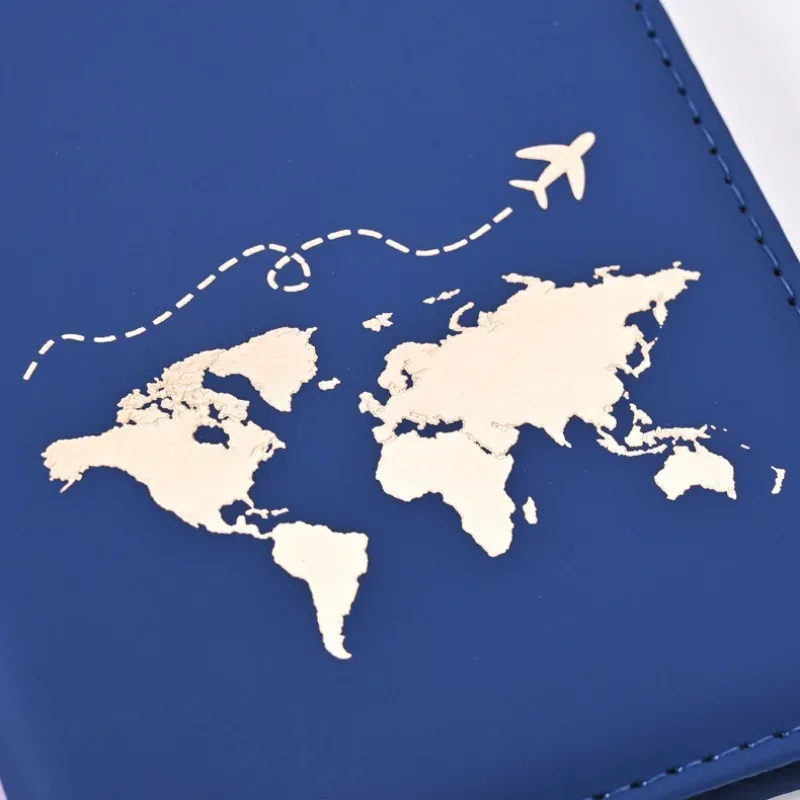 housse de passeport en pu, porte-passeport en cuir souple, porte-cartes de voyage, porte-documents de voyage portable, cadeau pour hommes et femmes