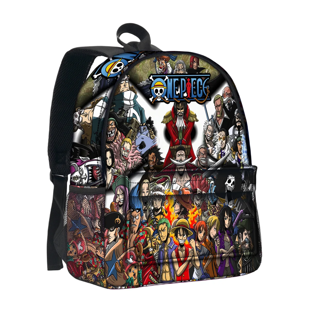 sac à dos scolaire one piece monkey d. luffy, boîte à crayons, sac à dos pour garçons et filles, sac à dos portable de grande capacité pour jeunes, sac à dos d'étudiant anime