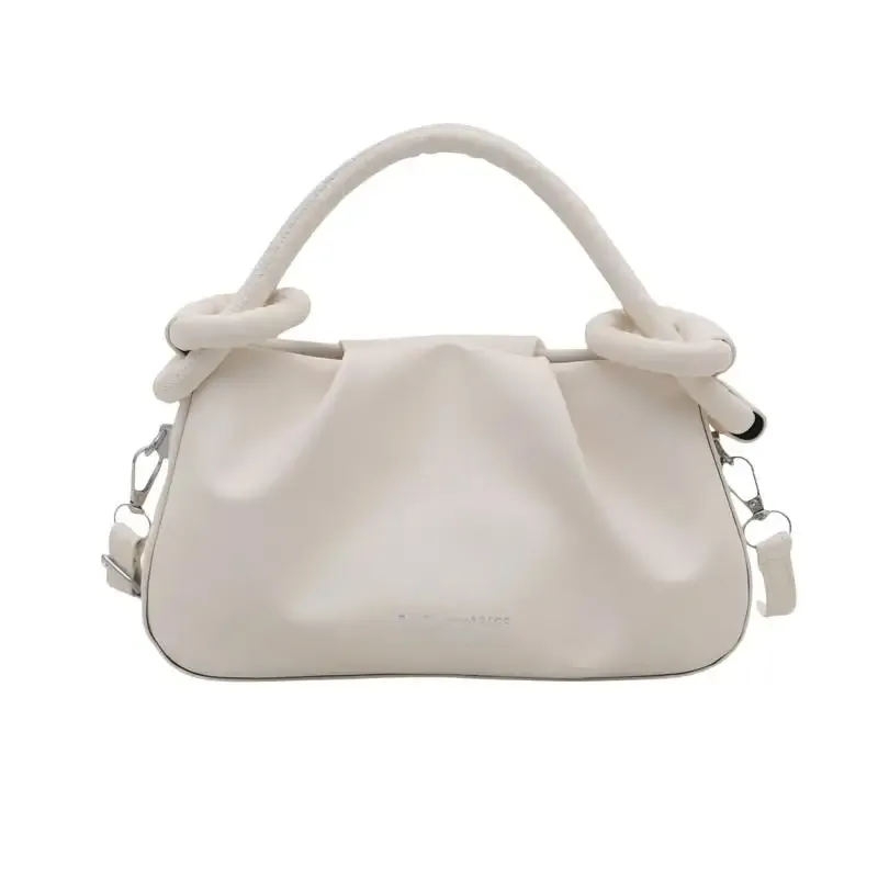 sac bandoulière tendance vert clair et blanc avec sangle amovible et poignées supérieures pour le shopping quotidien, les rendez-vous et les voyages