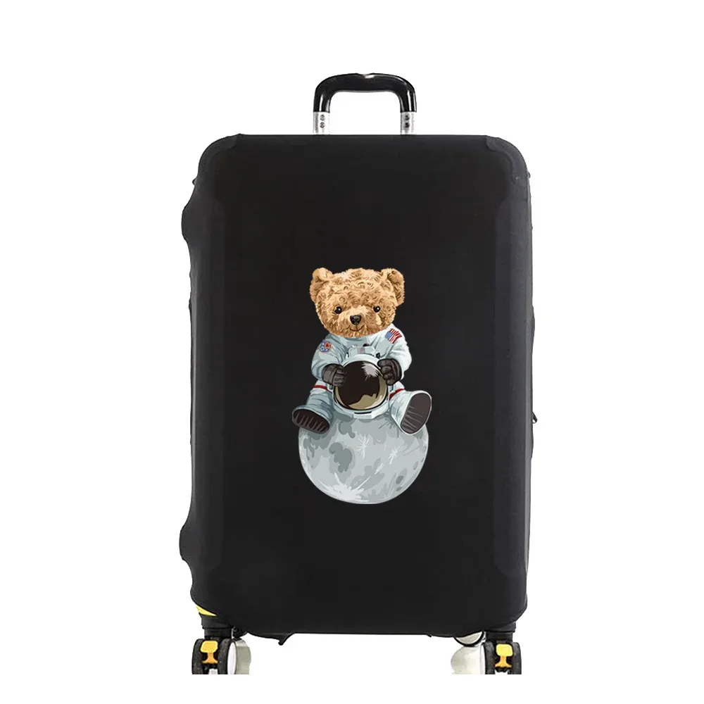 housse de protection pour bagages, protection de valise, ours de lune, élasticité épaisse, housse anti-poussière, étui de protection anti-rayures, manchon de chariot de 18 à 32 pouces