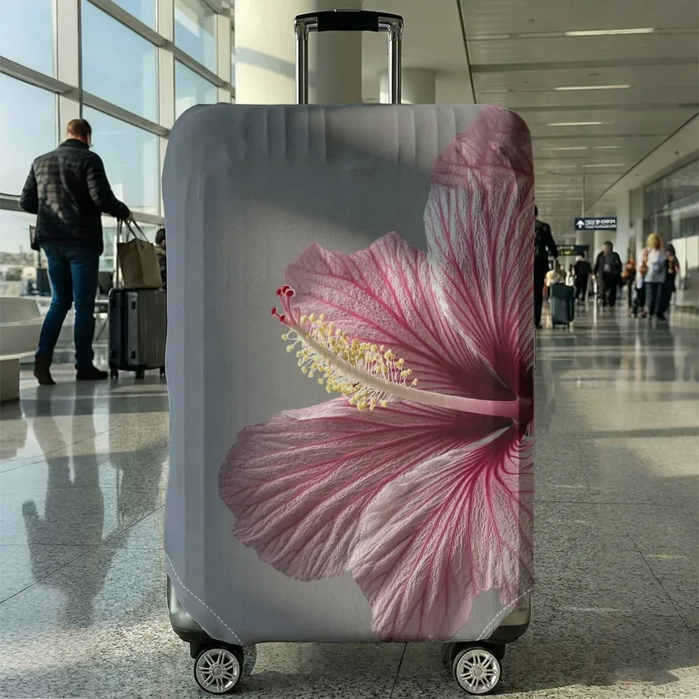housse de protection pour bagages à motifs floraux, adaptée aux bagages de 18 à 32 pouces, avec protège-poignées, accessoires de voyage