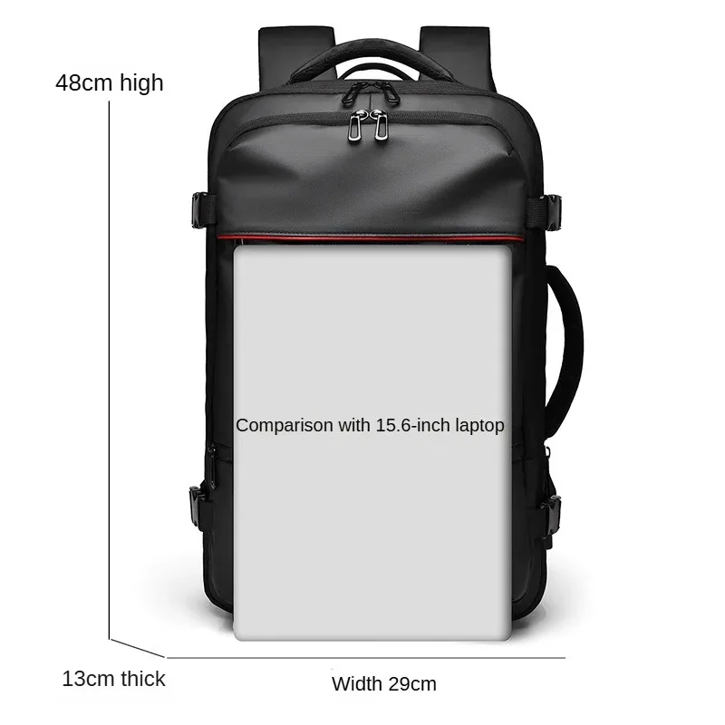 sac d'ordinateur de grande capacité avec logo sr personnalisé pour homme, extensible, motif personnalisé, voyage d'affaires