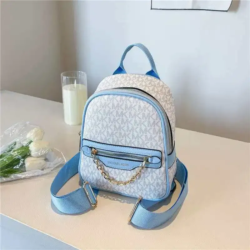 michael kors 2026 nouveau sac à dos de voyage décontracté grande capacité pour femme, matière pvc simple, imperméable et résistant à l'usure