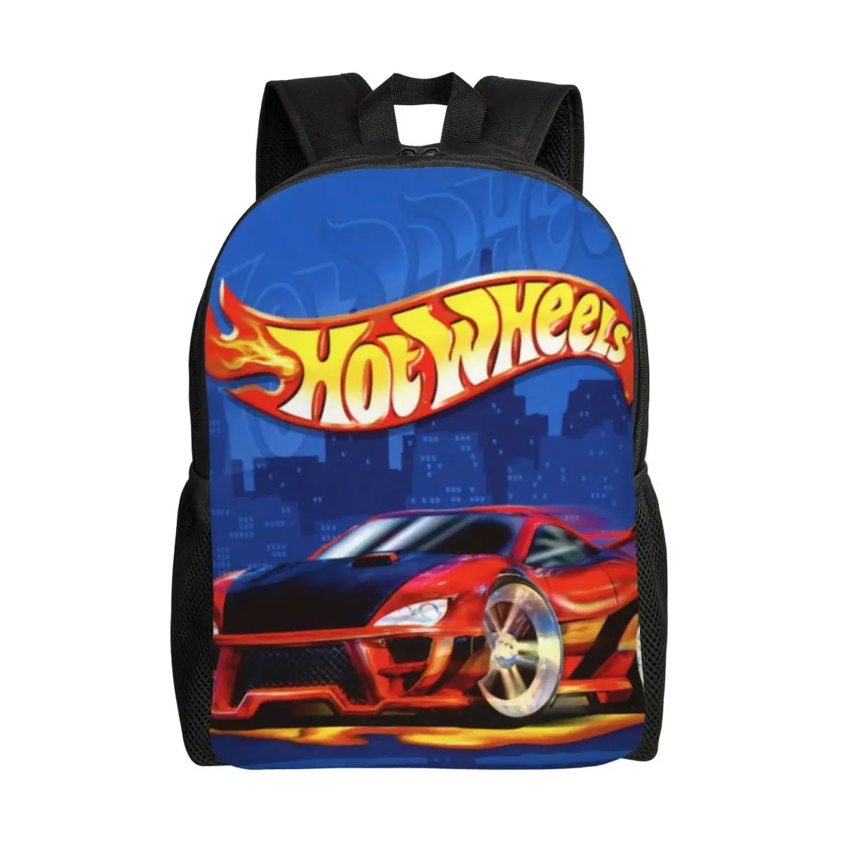 sac à dos hot wheels race pour étudiants, garçons et filles, sac d'école, sac à bandoulière pour ordinateur