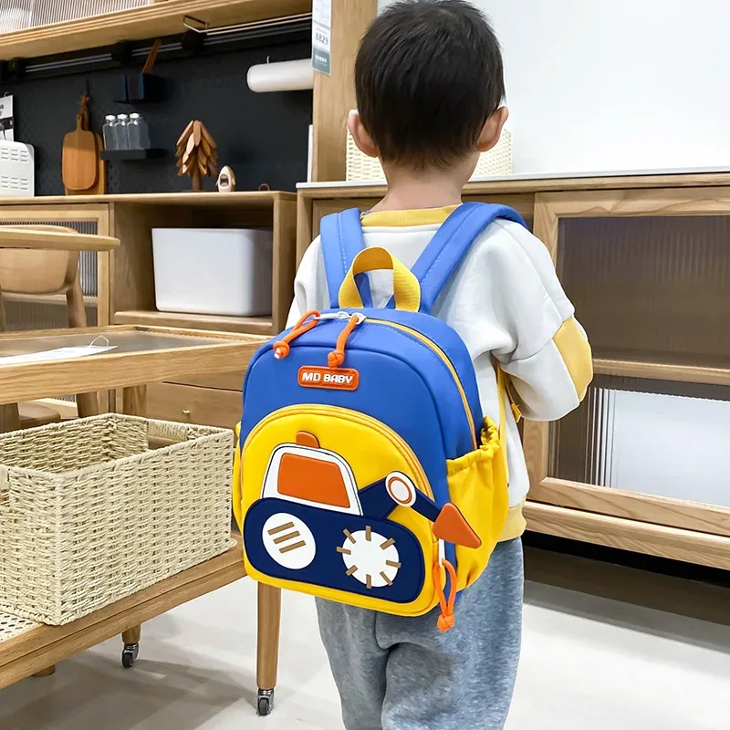 sac à dos pour enfants, pour garçons et filles, école maternelle, camion de construction mignon, design de voiture, sac à dos décontracté tendance