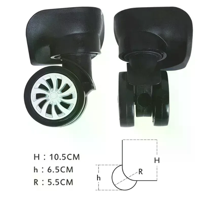 4 roues pivotantes universelles à 360 degrés pour valise et bagages, outils pour roulettes de chariot