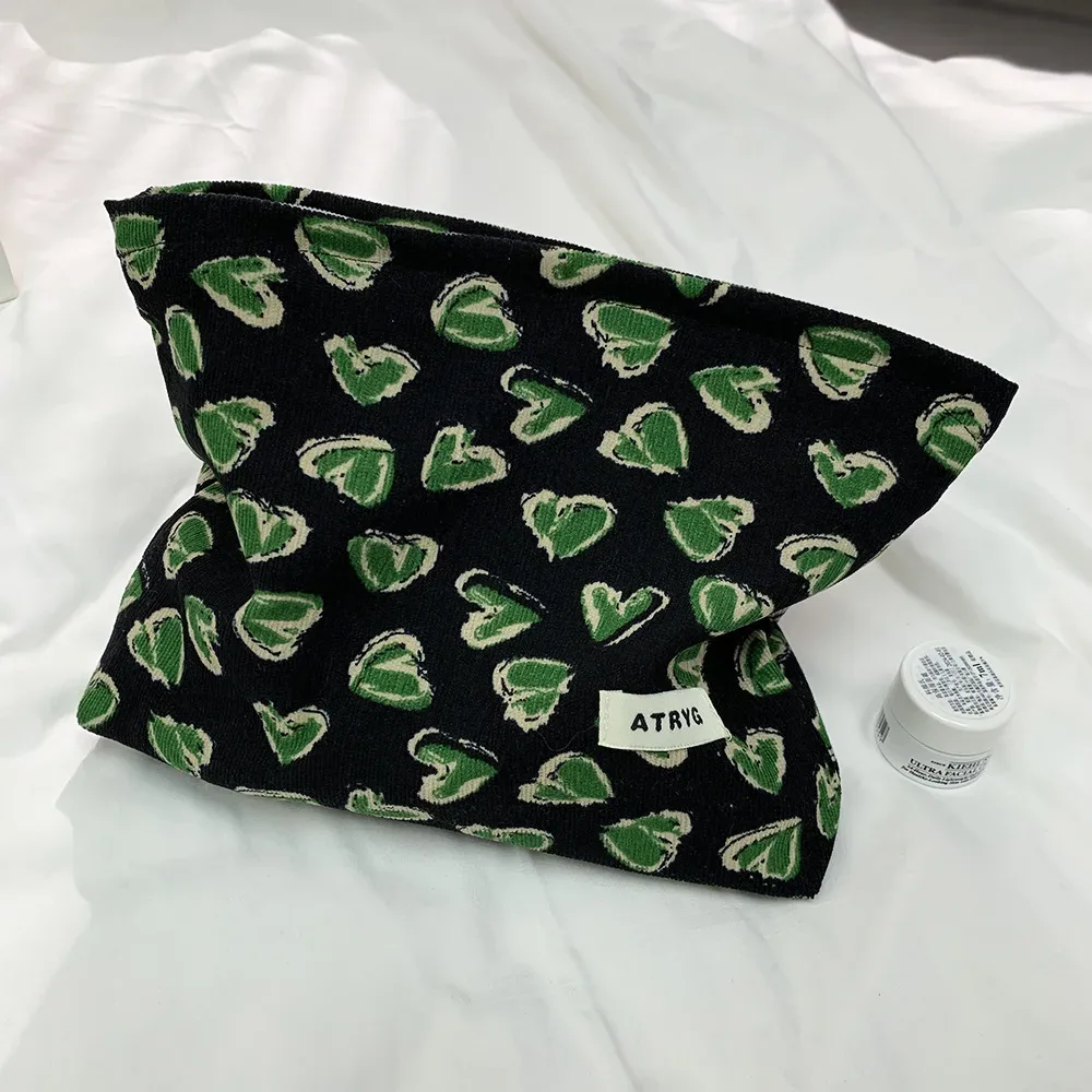 sac à cosmétiques floral 1 pièce, organisateur de maquillage de voyage de grande capacité avec motif de feuilles exotiques, cadeau pliable pour festival d'anniversaire