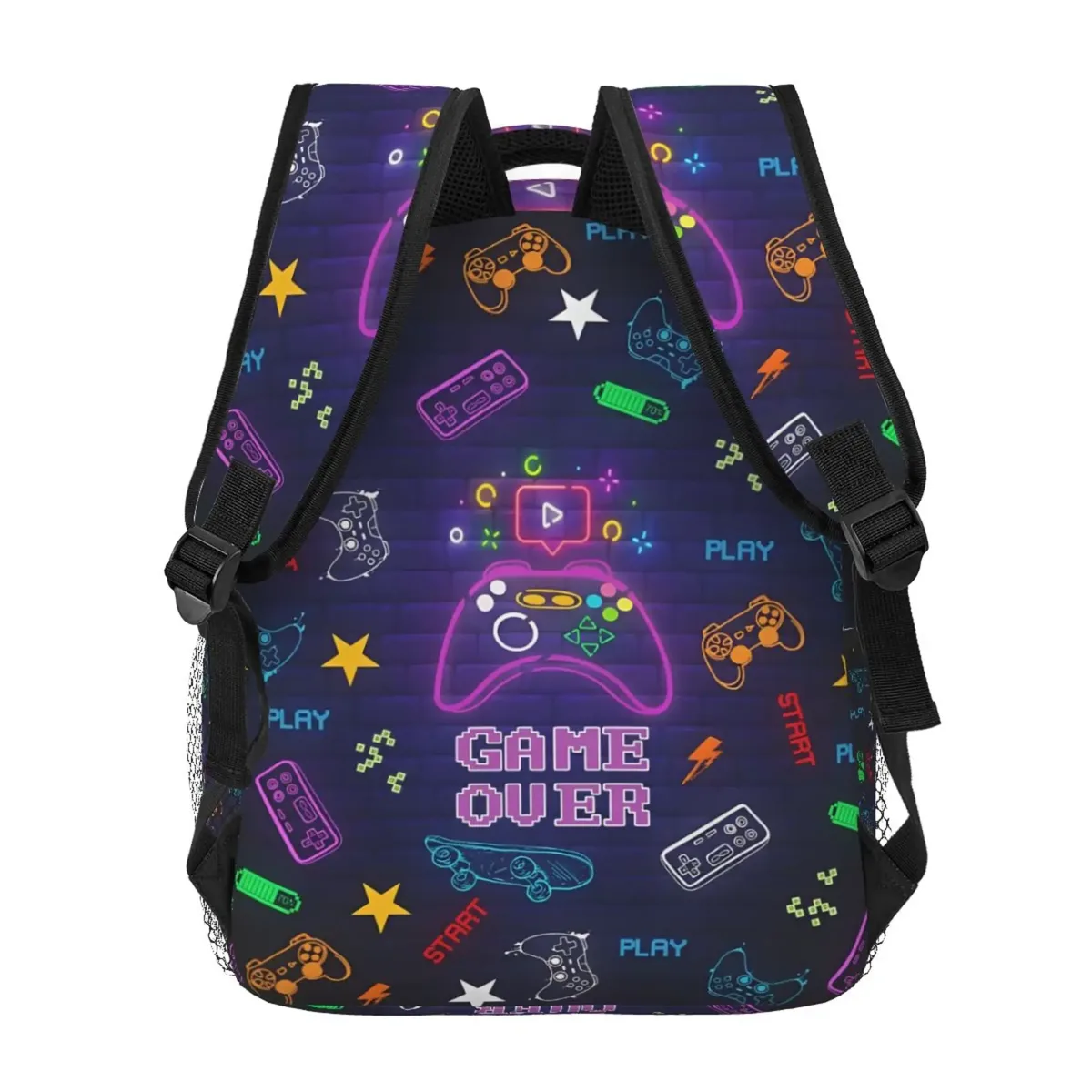 contrôleur de jeu vidéo sacs à dos d'ordinateur portable pour garçons filles durable école ordinateur bookbag unisexe voyage randonnée camping sac à dos