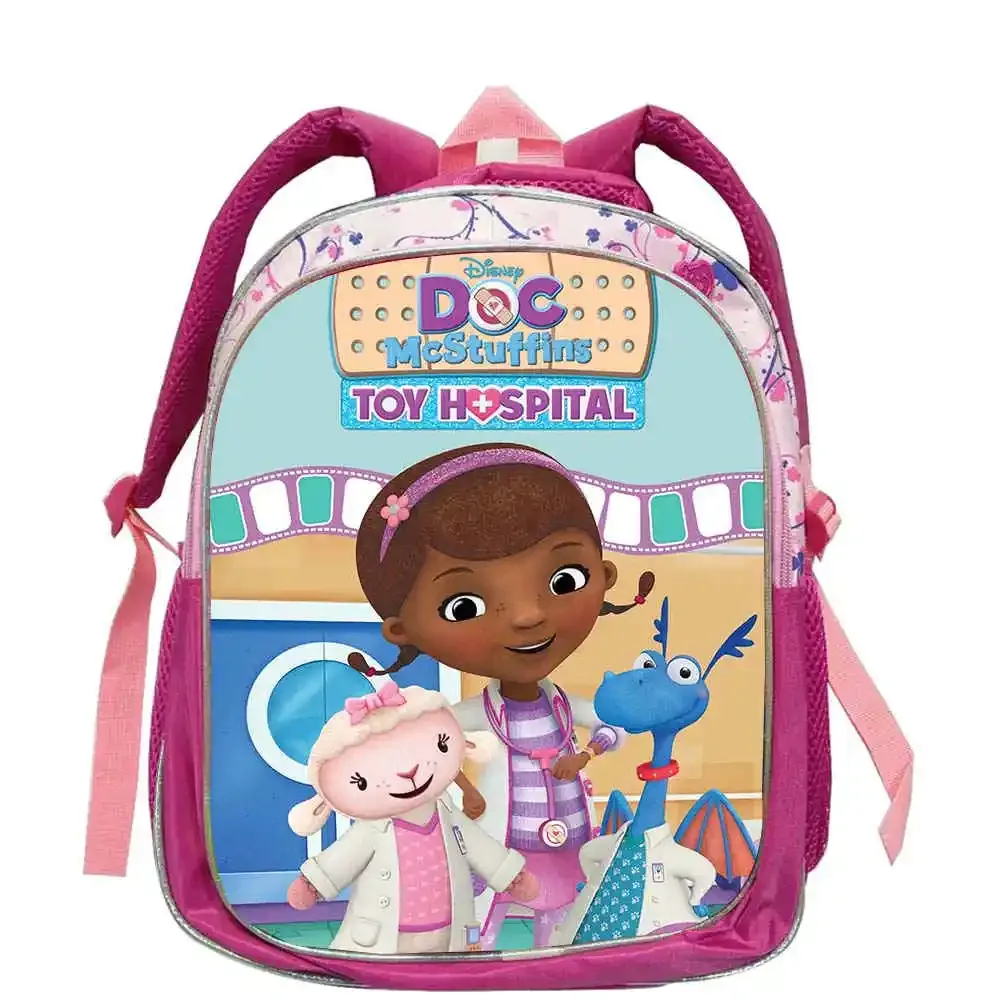 sac à dos d'école doc mcstuffins pour garçons et filles, 12 pouces, sac à dos pour élèves de maternelle, sac à dos à la mode pour étudiants, mochila