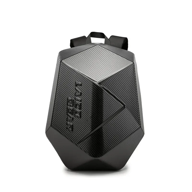 sac à dos à coque rigide pour motocycliste pour homme, équipement d'équitation, fibre de carbone, imperméable, facile, respirant, casque