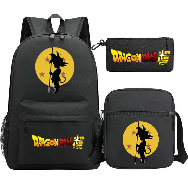 ensemble de sacs à dos dragon ball avec sac à déjeuner et trousse à crayons, sacs à dos pour garçons, sacs à dos légers pour ordinateur portable, sacs de voyage