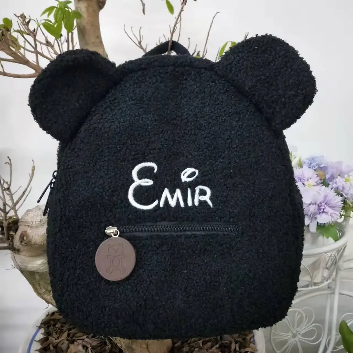 sac à dos ours en peluche avec nom brodé, sacs à bandoulière d'extérieur pour enfants, sacs cadeaux personnalisés pour enfants, automne et hiver