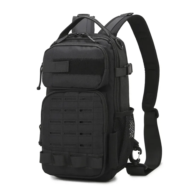 sac à dos de pêche au leurre multi-poches de grande capacité, sac à dos d'extérieur multifonctionnel imperméable et résistant à l'usure à une épaule