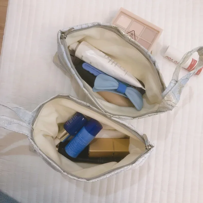 petit sac à cosmétiques coréen pour femmes, trousse de maquillage, organisateur de maquillage de voyage, sac de rangement, pochette portable, sacs à main