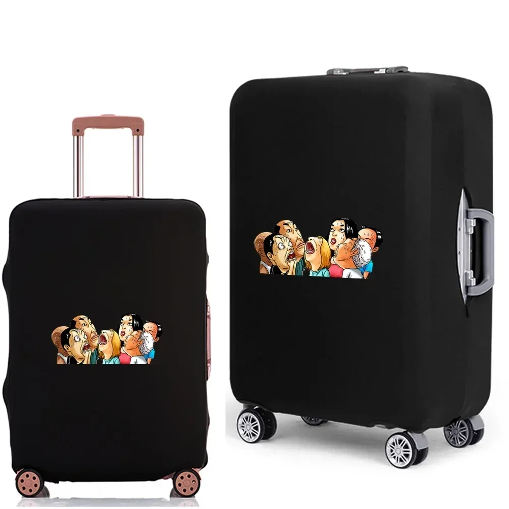housse de protection pour bagages, étui anti-poussière élastique épais pour valises de voyage de 18 à 28 pouces, accessoires de voyage imprimés de dessins animés