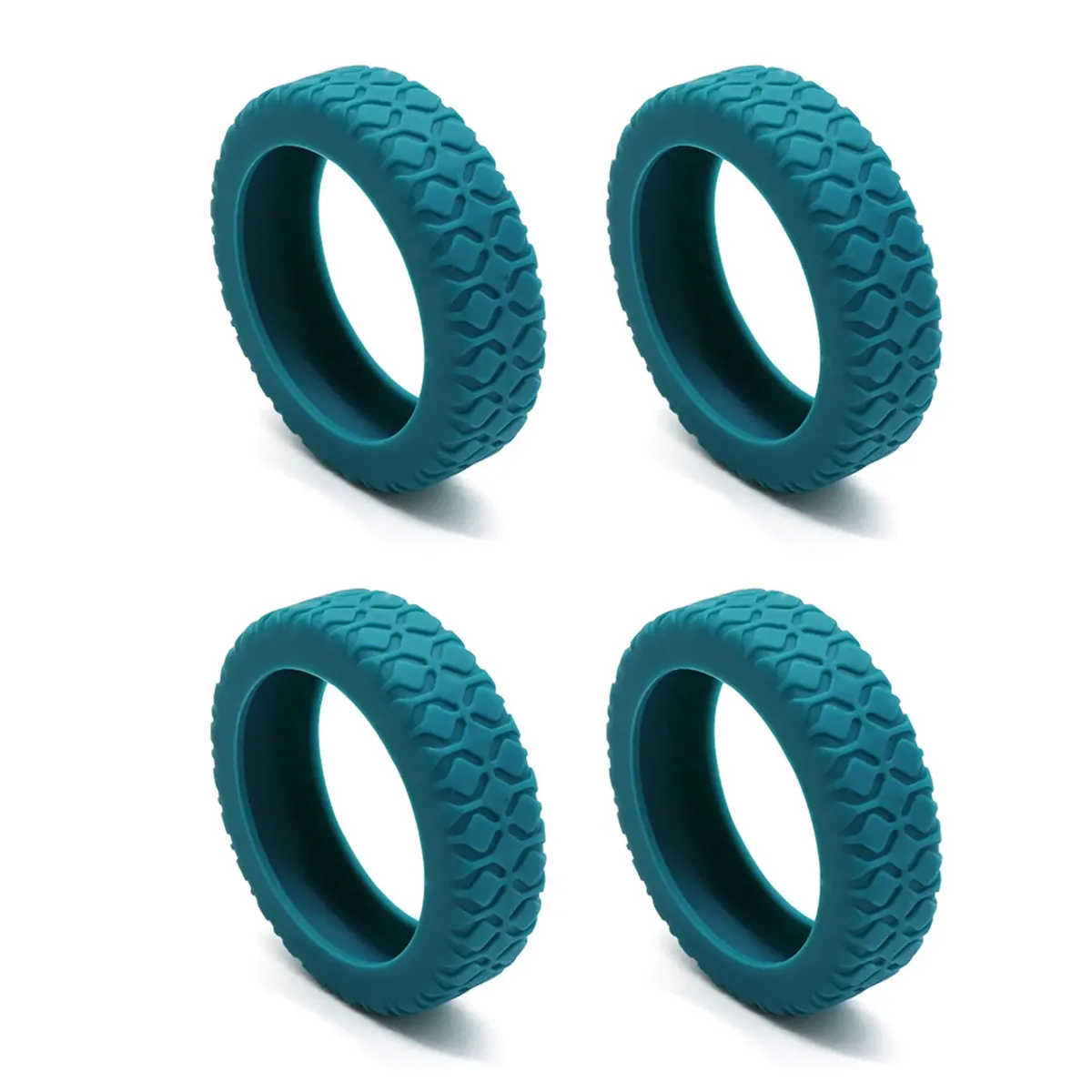 protecteur de roues de bagages, housse de protection en silicone résistant à l'usure, réduction du bruit, anti-rayures pour valise, chaise de bureau, roulettes