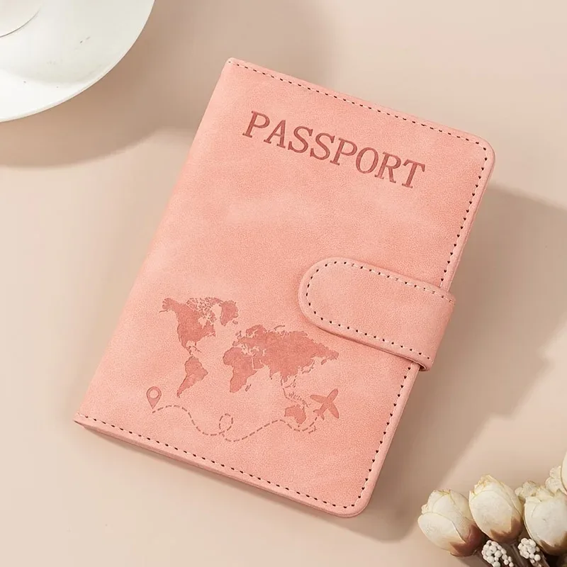 porte-passeport multifonction anti-rfid, portefeuille, porte-carte d'identité, fabriqué en cuir synthétique pu, housses de passeport