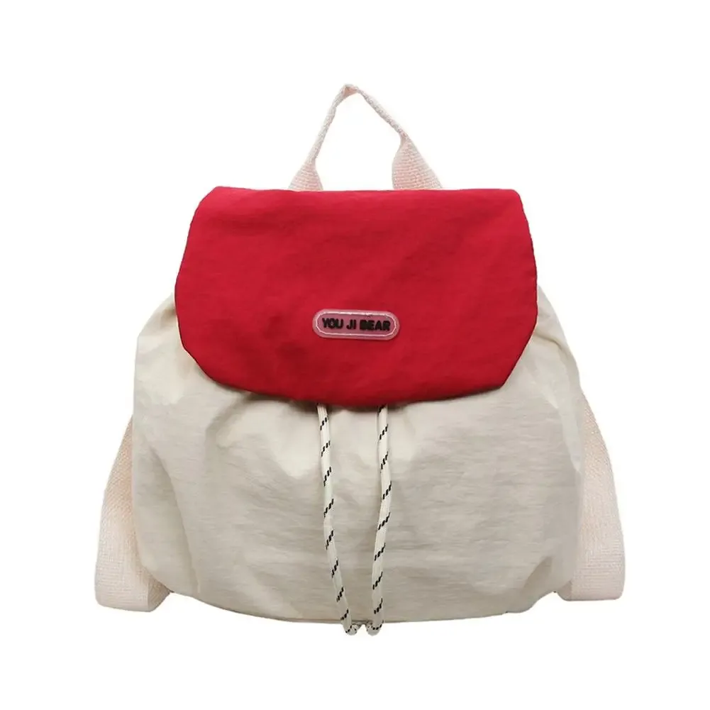 sac à dos en nylon souple avec cordon de serrage, petit sac à dos coréen pour femmes, sac à dos léger de voyage décontracté pour étudiants et navetteurs