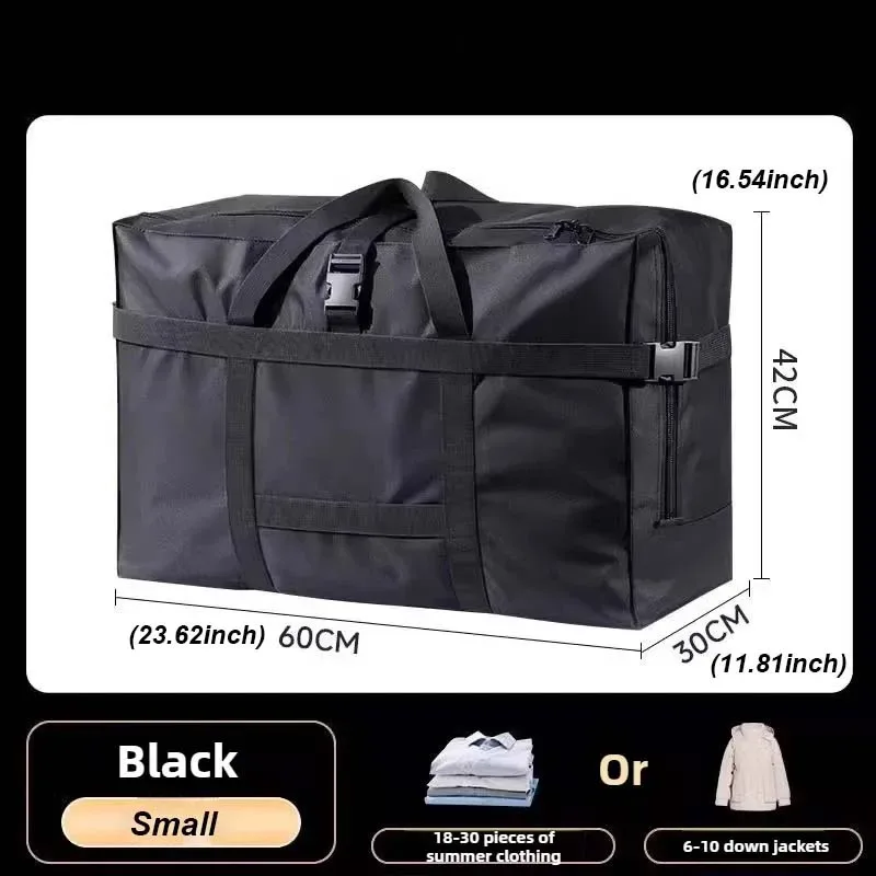 sac de rangement pliable grande capacité pour bagages à main, sac de déménagement imperméable, sac de voyage pliable en tissu oxford