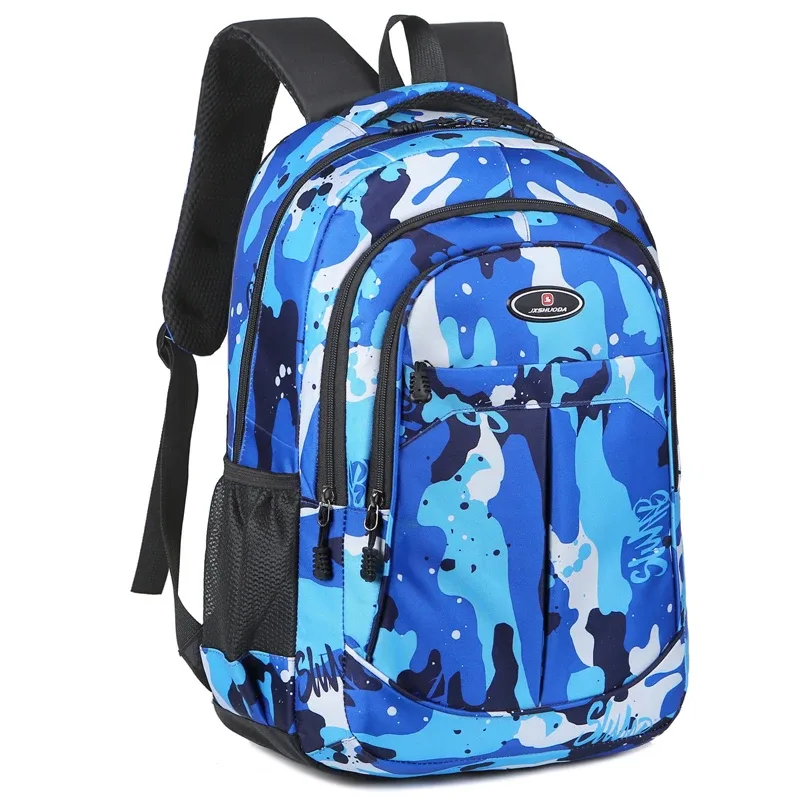 sac à dos pour hommes de grande capacité sac pour hommes sac à dos de voyage en tissu nylon léger sac d'école mode sac à dos pour ordinateur portable pour hommes décontracté