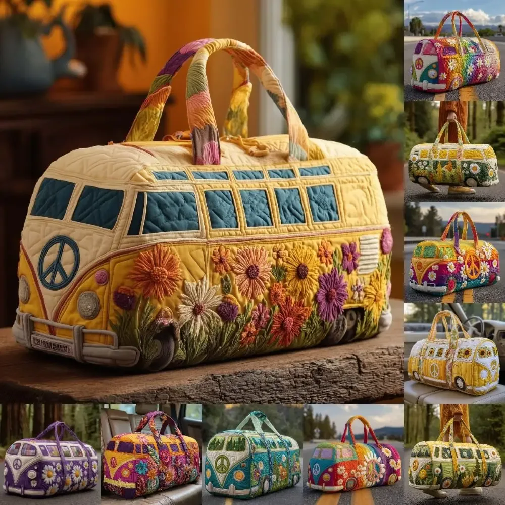 sac de voyage matelassé 3d, sac fourre-tout artisanal, sac de voyage grande capacité, sac à main pour courtes distances