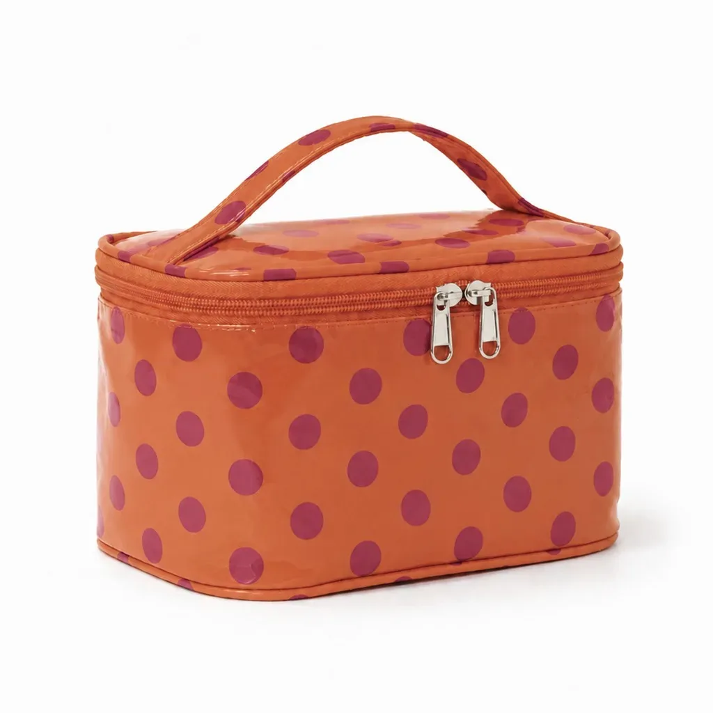 trousse de maquillage de grande capacité, imperméable, avec fermeture éclair, sac à cosmétiques résistant à l'usure, organisateur de beauté pour le rangement de petits objets pour femmes