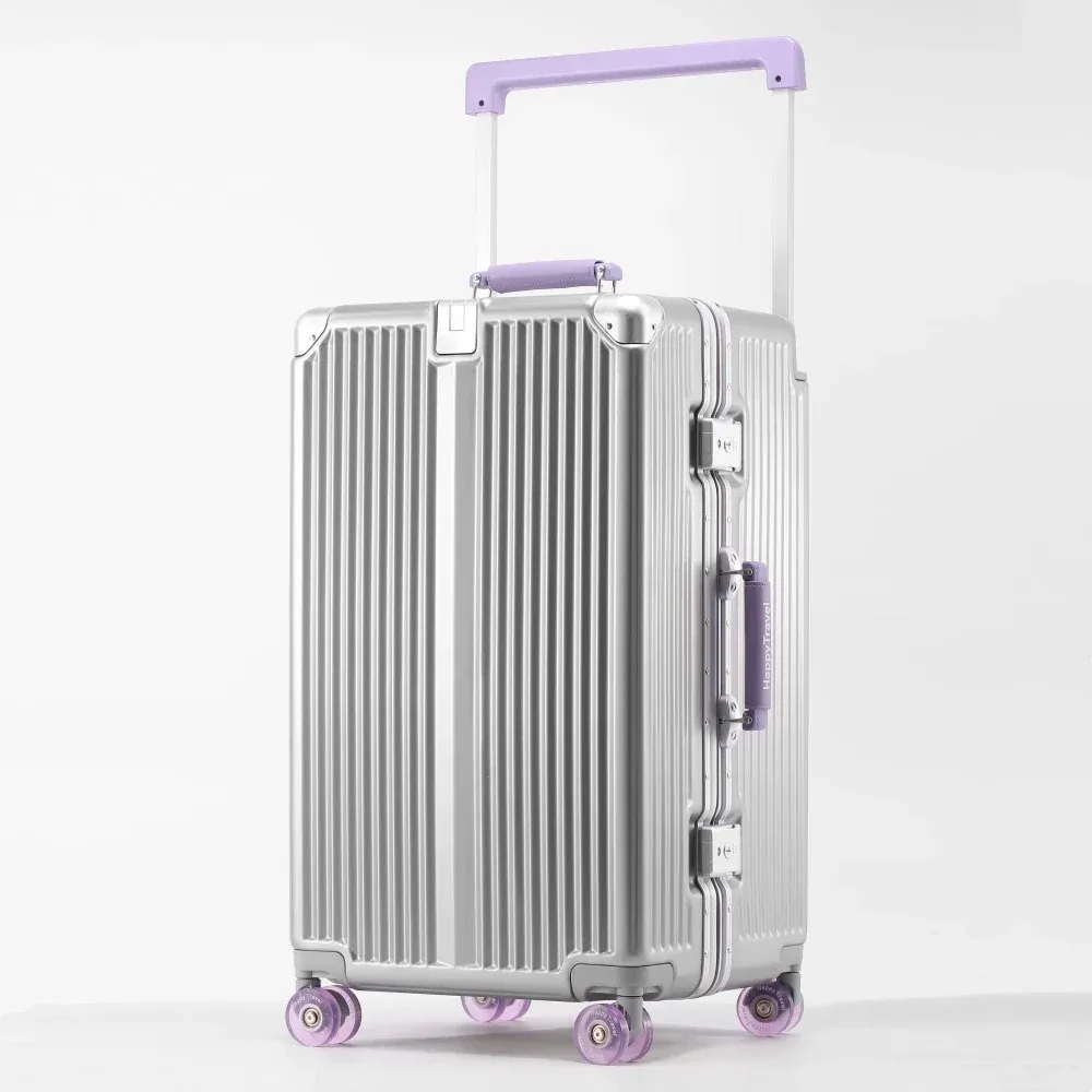valise de voyage grande capacité bunnyfly - roues pivotantes silencieuses, serrure tsa, bagage moderne large pour les voyages 20/24/26/28 pouces