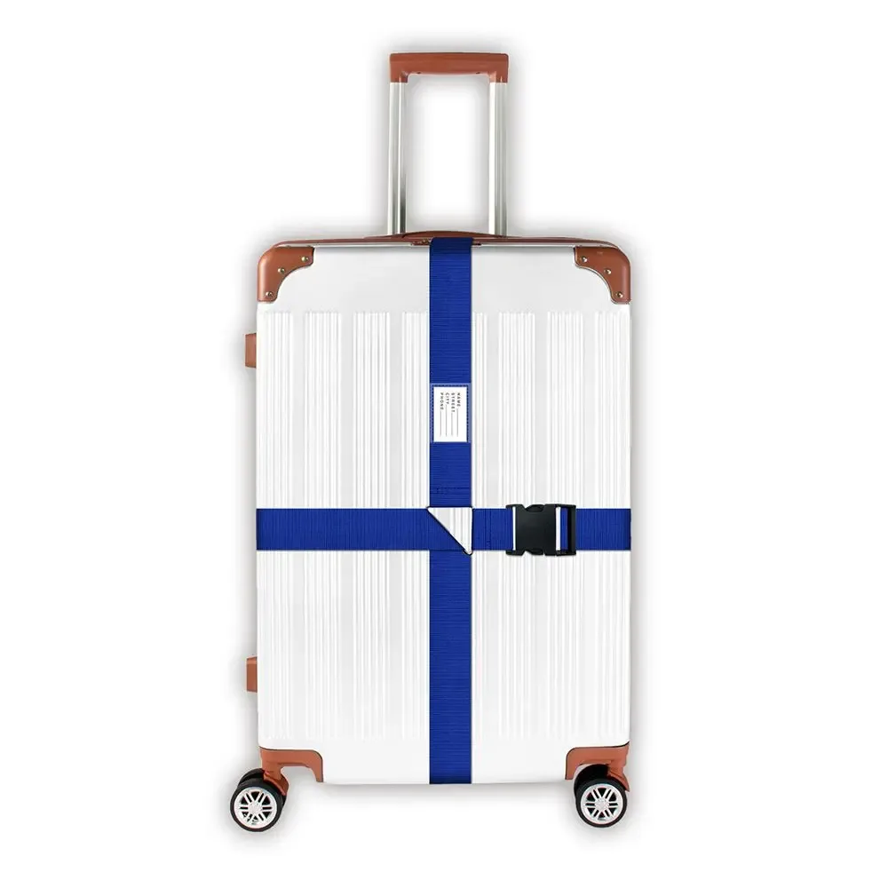 sangles de valise réglables avec étiquette nom, sangles de bagage, sangles de fixation pour valises, accessoires de voyage