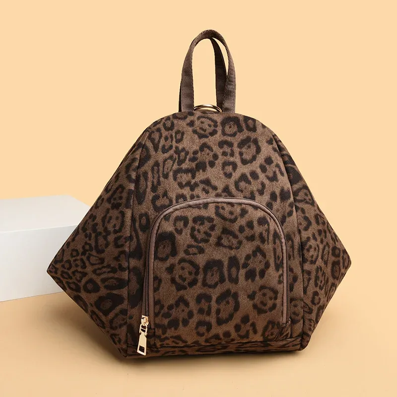 sac à dos tendance pour femmes, léger, de voyage, imprimé léopard, de grande valeur, pour l'extérieur, à dos quotidien, nouvelle collection