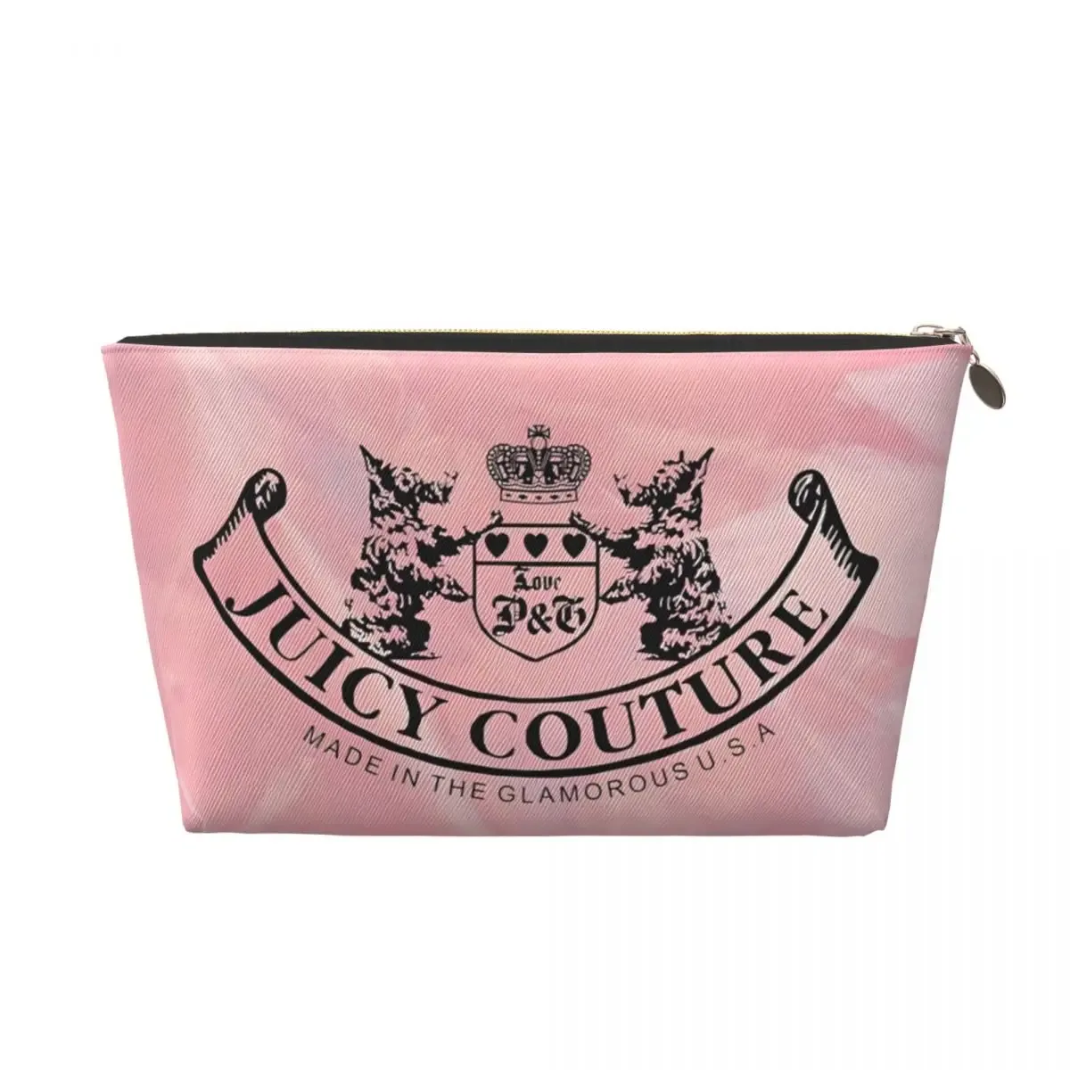 sac de toilette de voyage en cuir j-juicy-c-couture, sacs à maquillage tendance, organiseur de maquillage pour l'extérieur