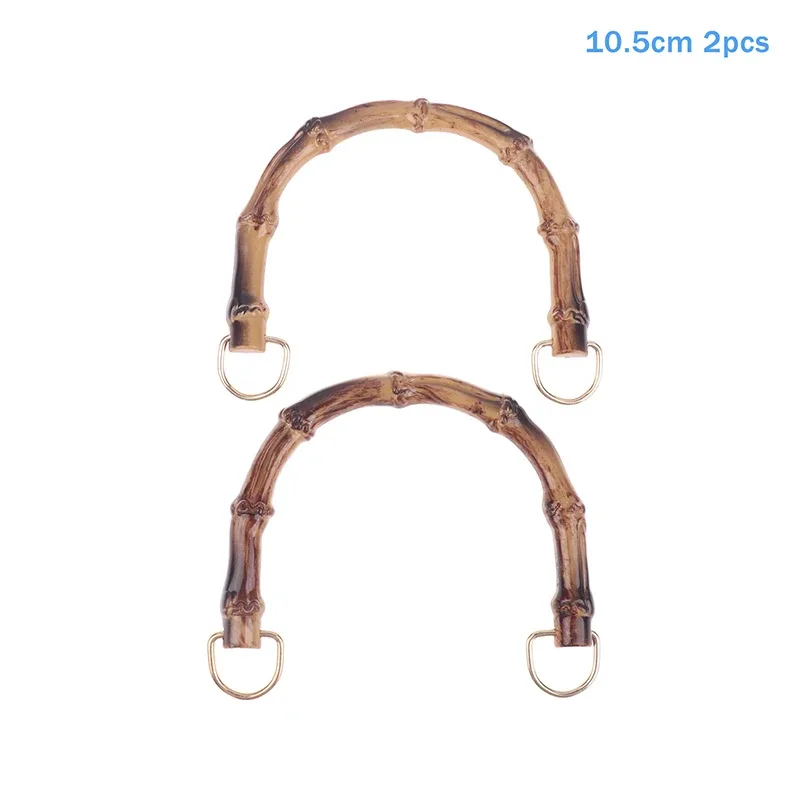 2 pièces 10,5/12 cm poignées de sac en plastique, poignées de sac tissé, sangle de remplacement pour sac à main, sac fourre-tout, sac à main femme
