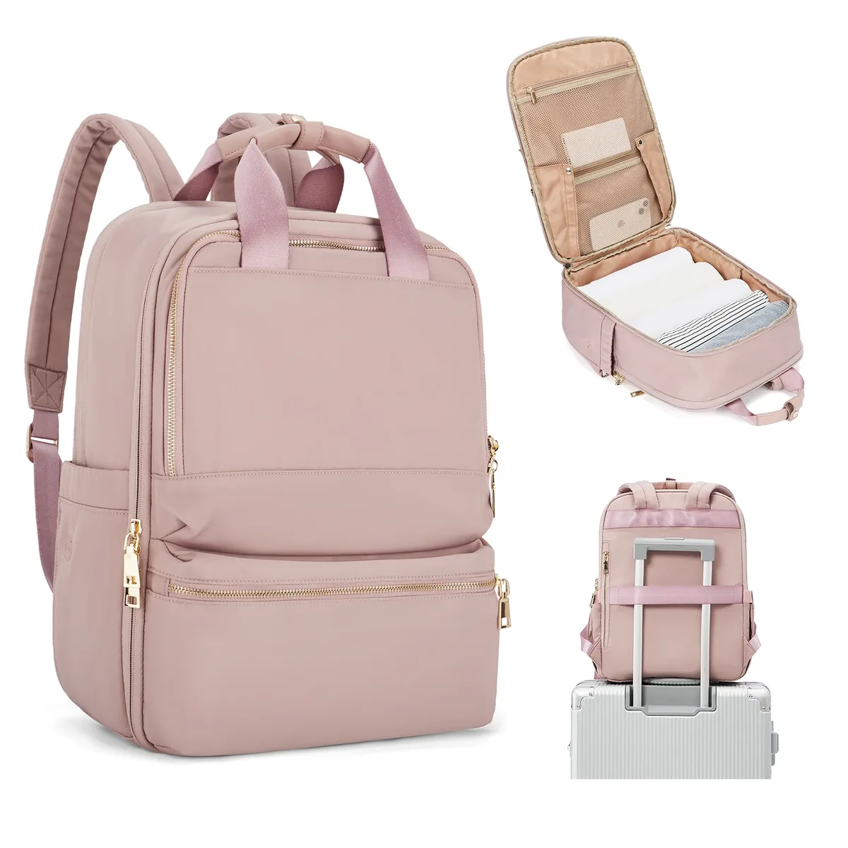 sac à dos pour femmes marque de luxe sacs à dos d'ordinateur portable d'université de grande capacité, sacs à main élégants de travail, sac à dos de voyage de cabine de vol pour hommes