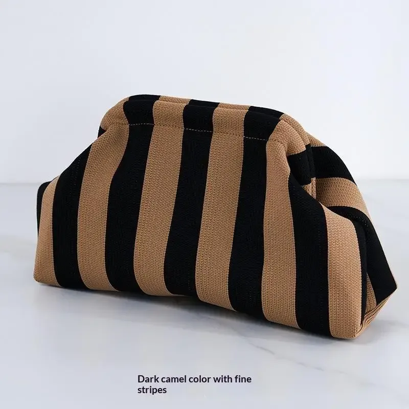 pochette cosmétique en polyester grande capacité en tissu respirant pour les voyages quotidiens, le shopping, sac décontracté colorblock