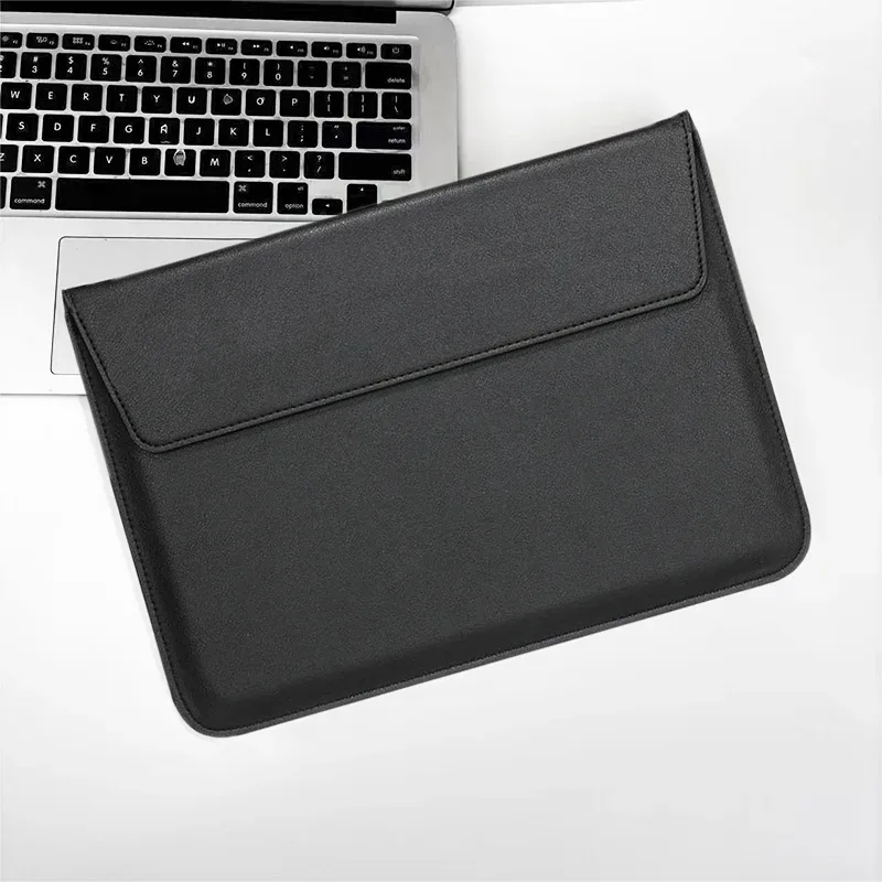 housse pour ordinateur portable avec initiales personnalisées gratuites pour macbook air 13, 13.3, 15.4, retina, unisexe, enveloppe en cuir, pochette pour ordinateur portable