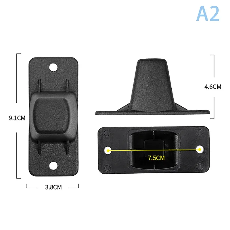 1 pièces noir remplacement en plastique goujon bagages pieds tampons bagages goujon pied pieds tampons pour tous les sacs de valise support de bagages pieds 2025