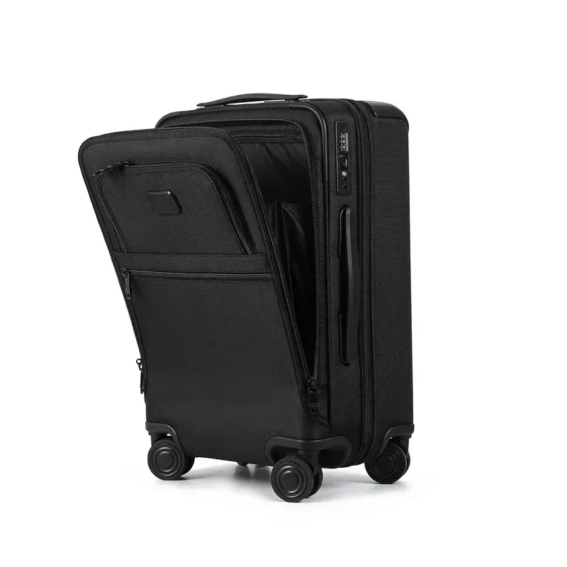 valise à roulettes en nylon balistique de 20 pouces, imperméable et résistante à l'usure pour hommes d'affaires, valise multifonction de haute qualité pour court voyage