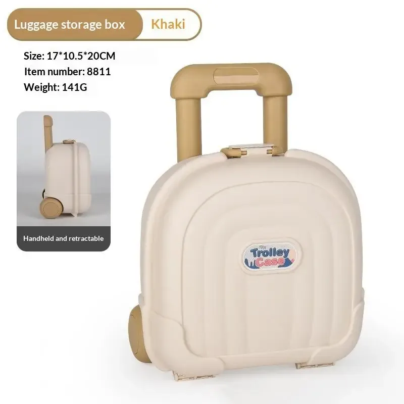 mini valise à roulettes mignonne pour enfants, coque épaisse durable, grande capacité pour le voyage des enfants, le rangement des jouets, des collations et des articles quotidien