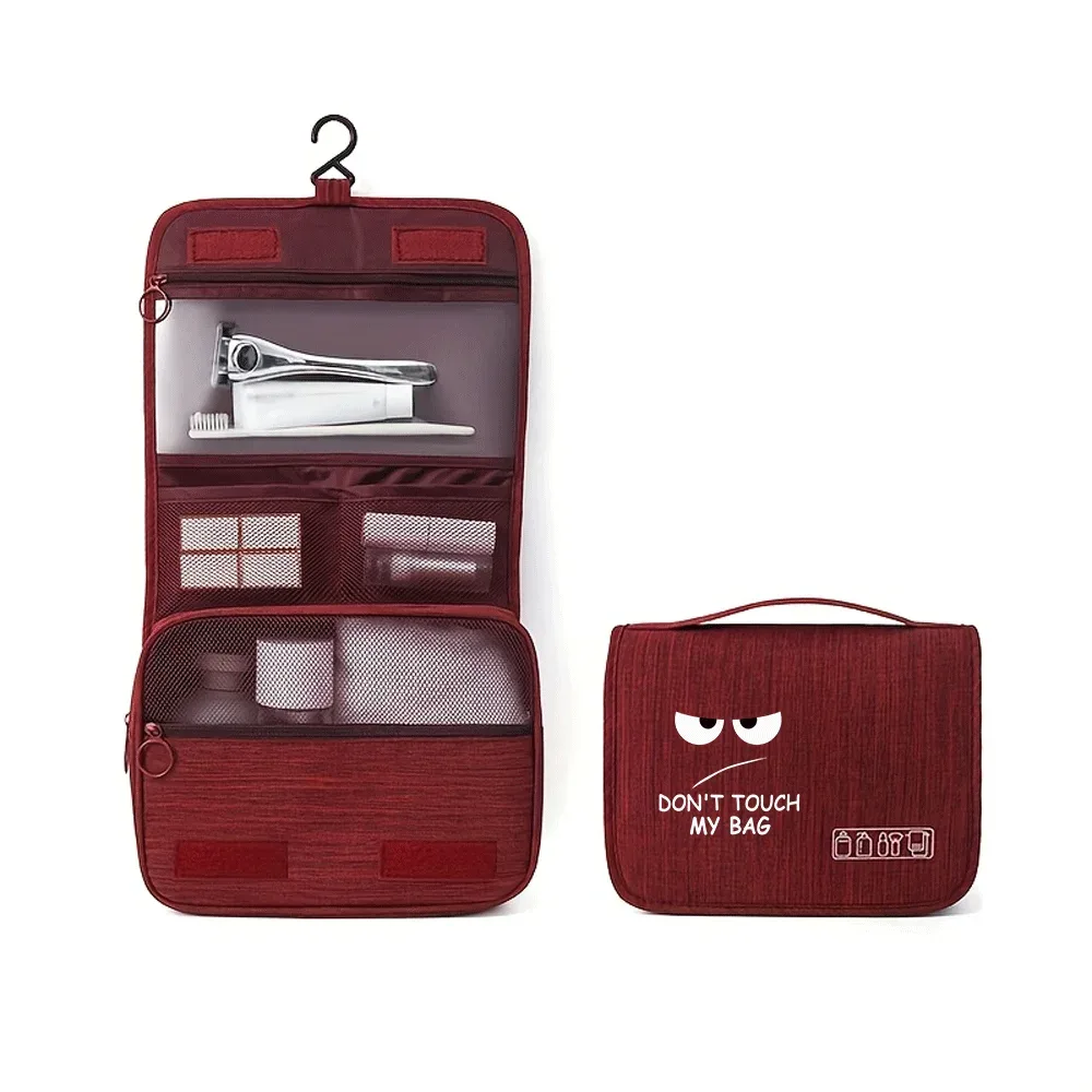 trousse de maquillage portable à motif de dessin animé, unisexe, grande capacité, organiseur de cosmétiques, trousse de toilette suspendue pour femmes et hommes, pour le lavage, le rasage, le maquillage