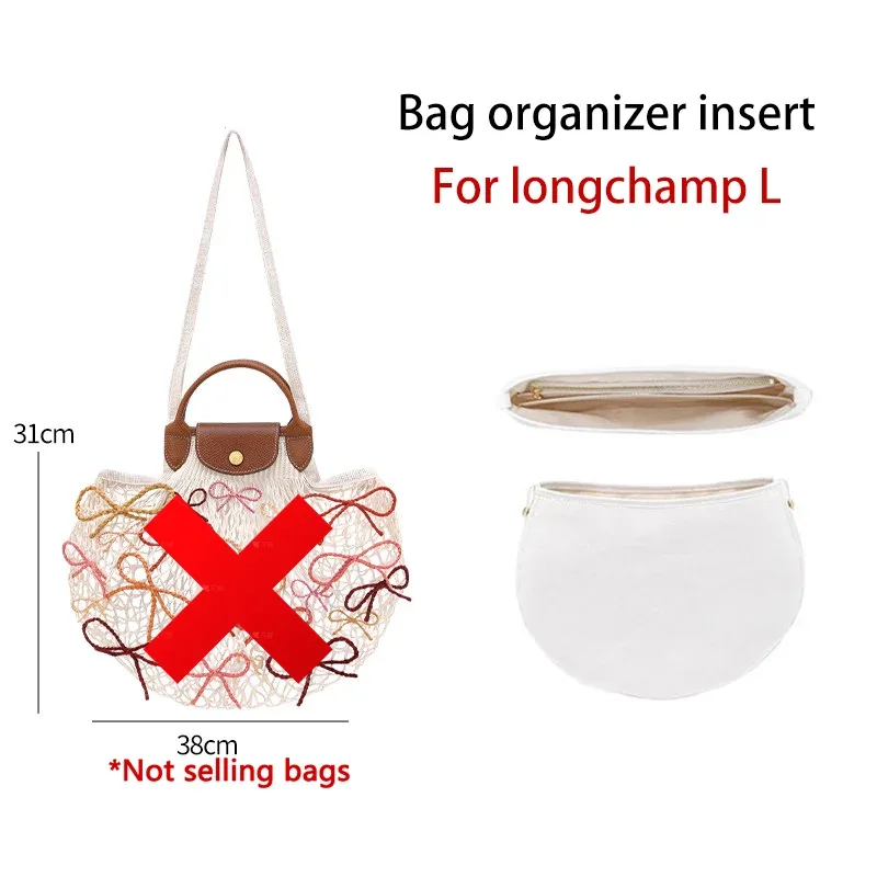 organisateur de sac pour longchamp bow net bag, imperméable, durable, support de sac tendance, accessoire de rangement intérieur pour modification de sac